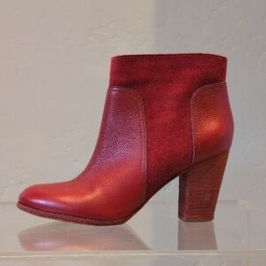 Kate Spade Red Ankle Booties